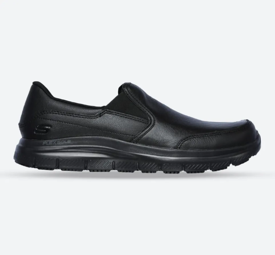 Men's Wide Fit Skechers Work 77071 Bronwood Walking Shoes