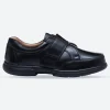 Mens Wide Fit Tredd Well Phoenix Velcro Shoes - Black