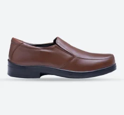 Mens Wide Fit Tredd Well Camelot Slip On Shoes - Tan