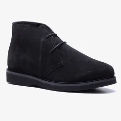 Men's Wide Fit Tredd Well William 22759 Suede Dress Boots - Black