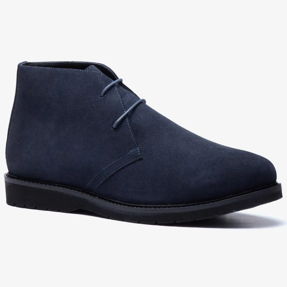 Men's Wide Fit Tredd Well William 22759 Suede Boots - Navy