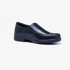 Mens Wide Fit Tredd Well Camelot Slip On Shoes - Black