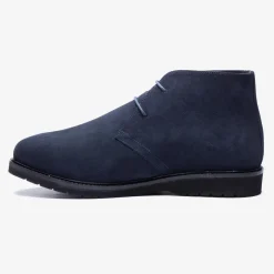 Men's Wide Fit Tredd Well William 22759 Suede Boots - Navy