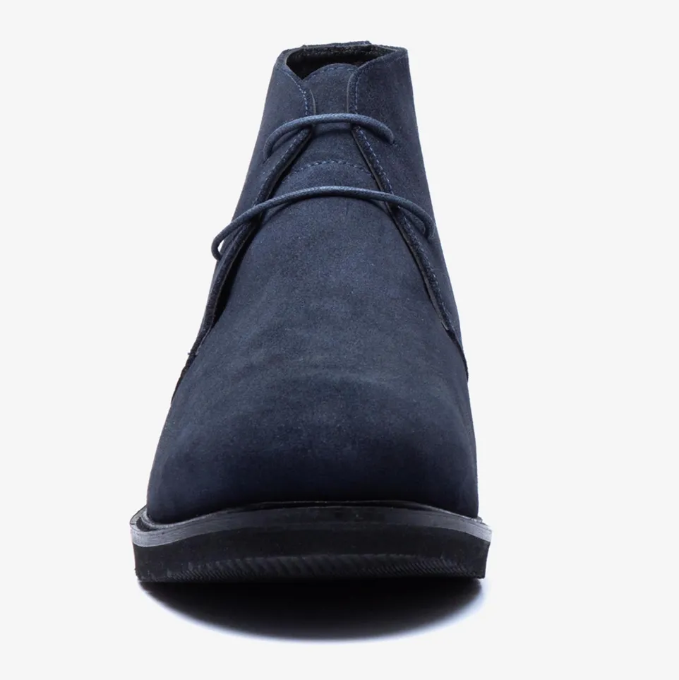 Men's Wide Fit Tredd Well William 22759 Suede Boots - Navy