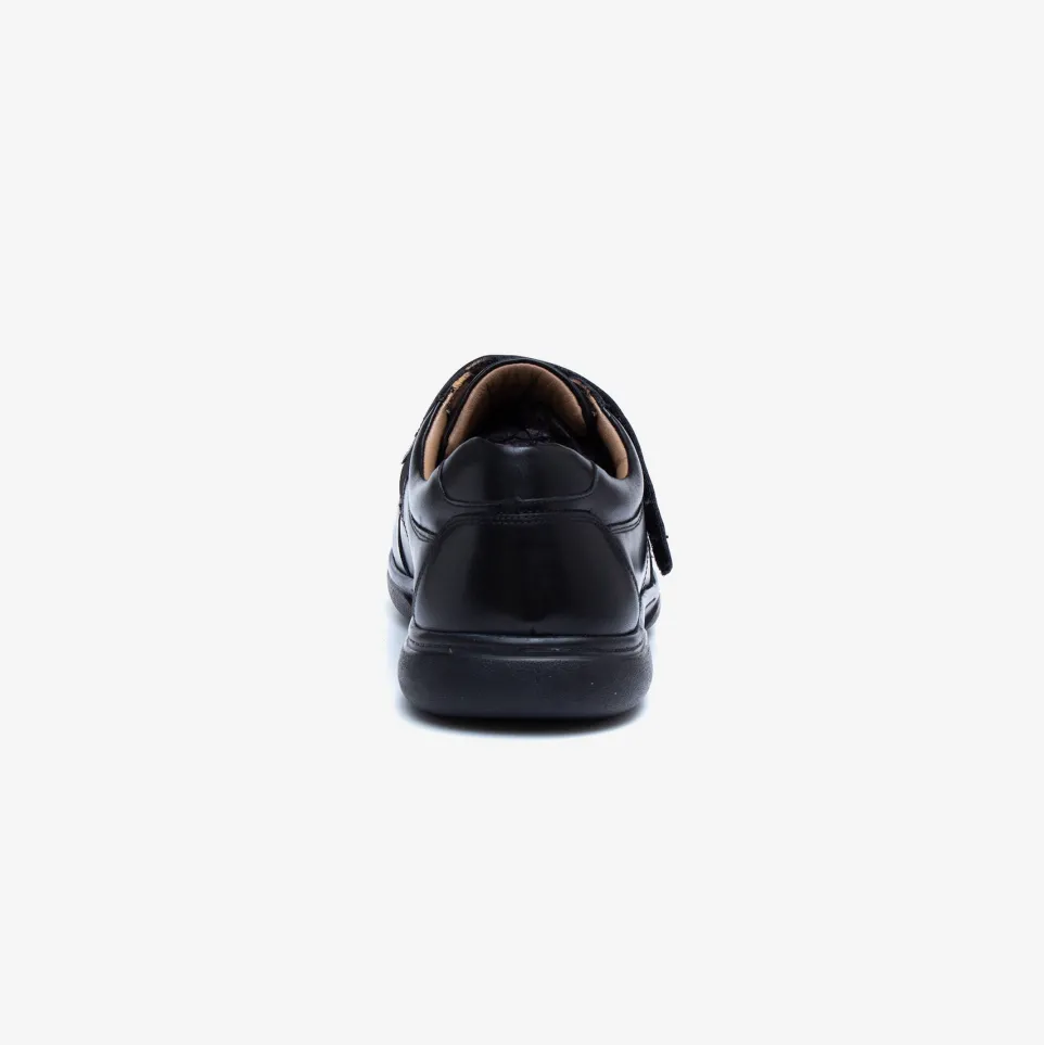 Mens Wide Fit Tredd Well Phoenix Velcro Shoes - Black