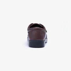 Mens Wide Fit Tredd Well Benjamin Velcro Soft Stretch Shoes - Brown