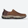 Men's Wide Relaxed Fit Skechers 204810 Slip-ins Rf Respected Elgin Trainers - Brown