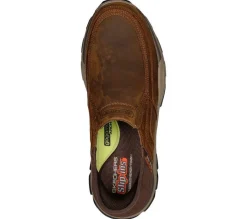 Men's Wide Relaxed Fit Skechers 204810 Slip-ins Rf Respected Elgin Trainers - Brown