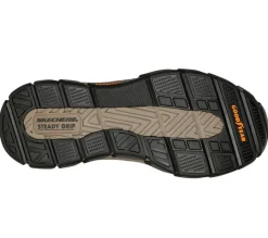 Men's Wide Relaxed Fit Skechers 204810 Slip-ins Rf Respected Elgin Trainers - Brown