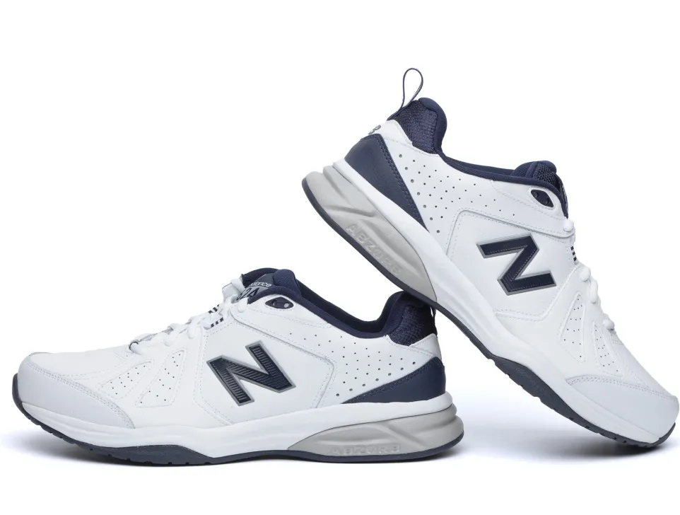 New Balance Mens Wide Fit 624V5 Trainers - White (2E / 4E / 6E Width) ABZORB