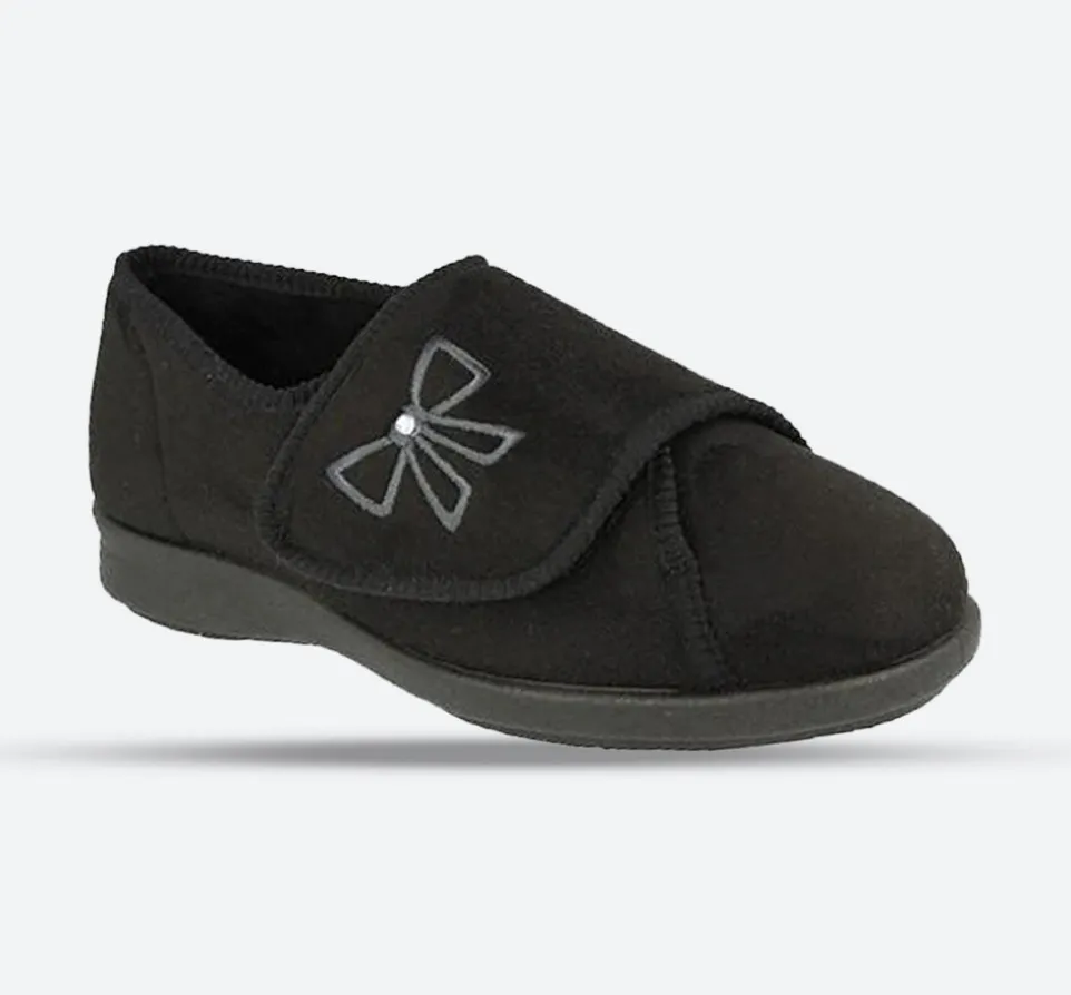 Womens Extra Wide Fit DB Keeston Cosy Slippers
