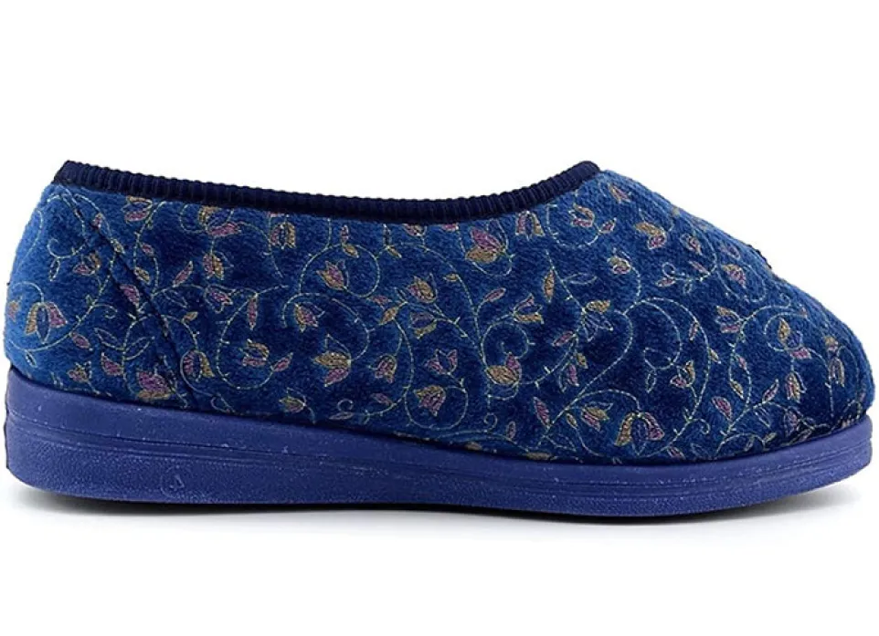 Womens Wide Fit Comfylux Helen Slippers
