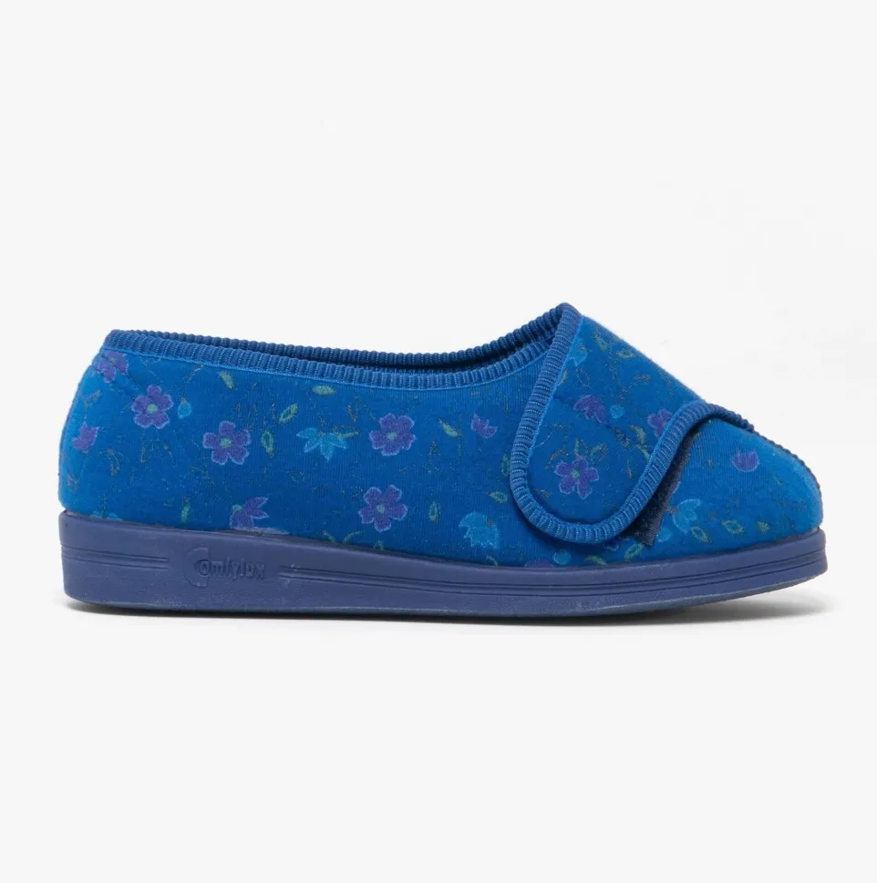 Womens Wide Fit Comfylux LS667C Davina Slippers