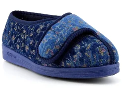 Womens Wide Fit Comfylux Helen Slippers