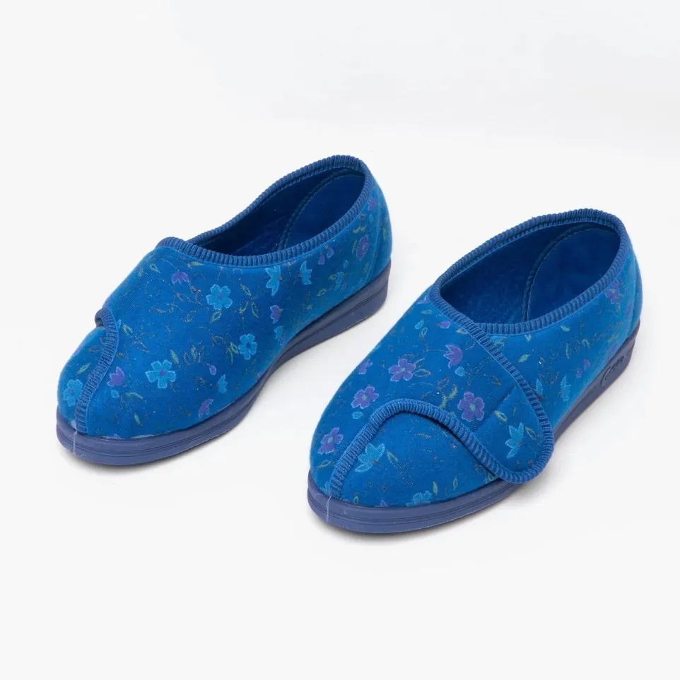 Womens Wide Fit Comfylux LS667C Davina Slippers