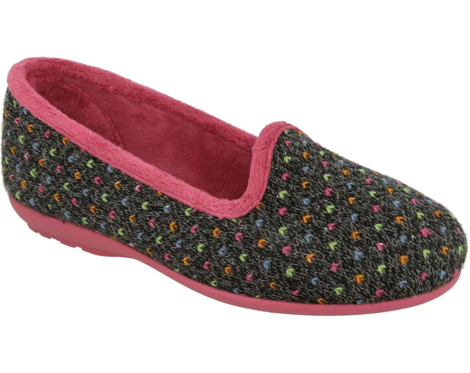 Womens Wide Fit DB Nottingham Slip On Slippers