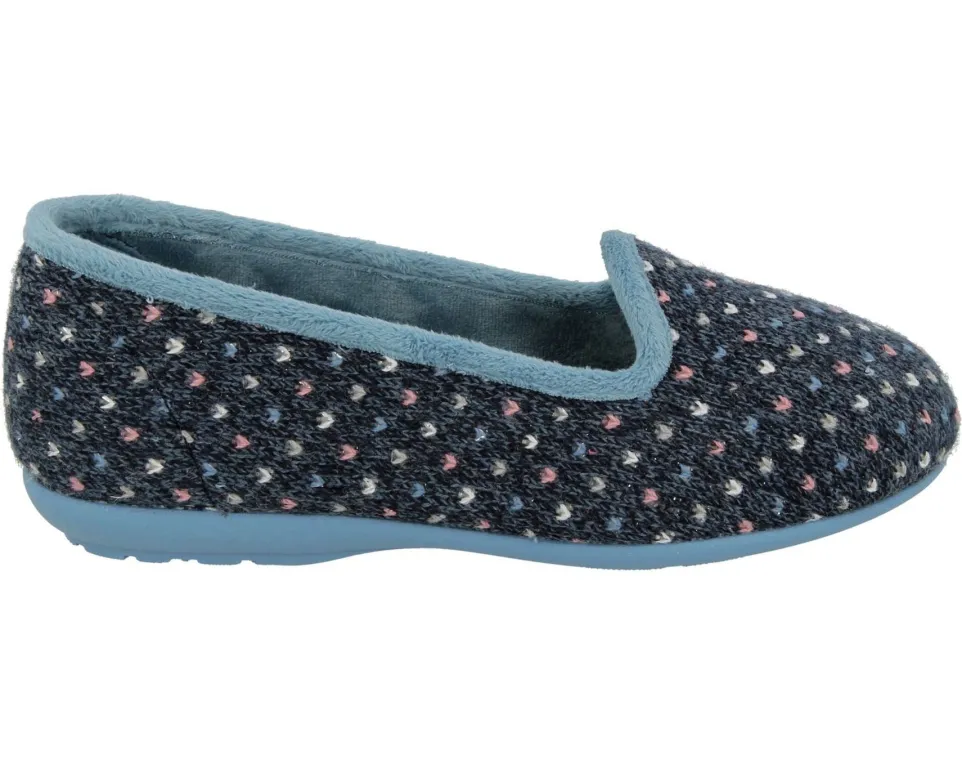 Womens Wide Fit DB Nottingham Slip On Slippers