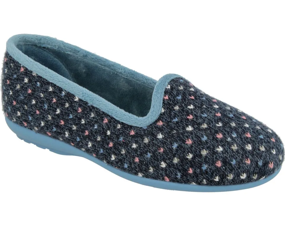 Womens Wide Fit DB Nottingham Slip On Slippers