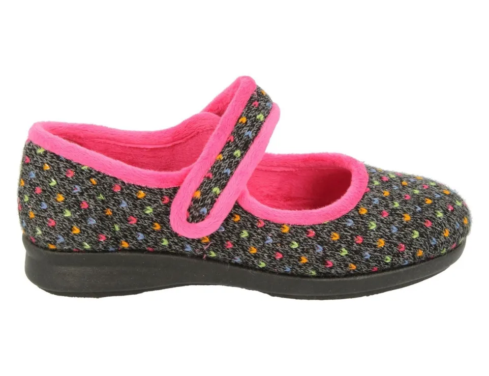 Womens Wide Fit DB Pitsford Slippers