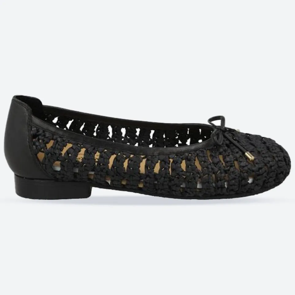 Women's Wide Fit DB Raffia Shoes