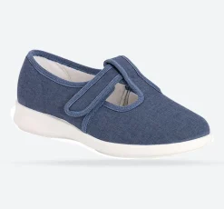 Womens Wide Fit DB Scroll Canvas Shoes