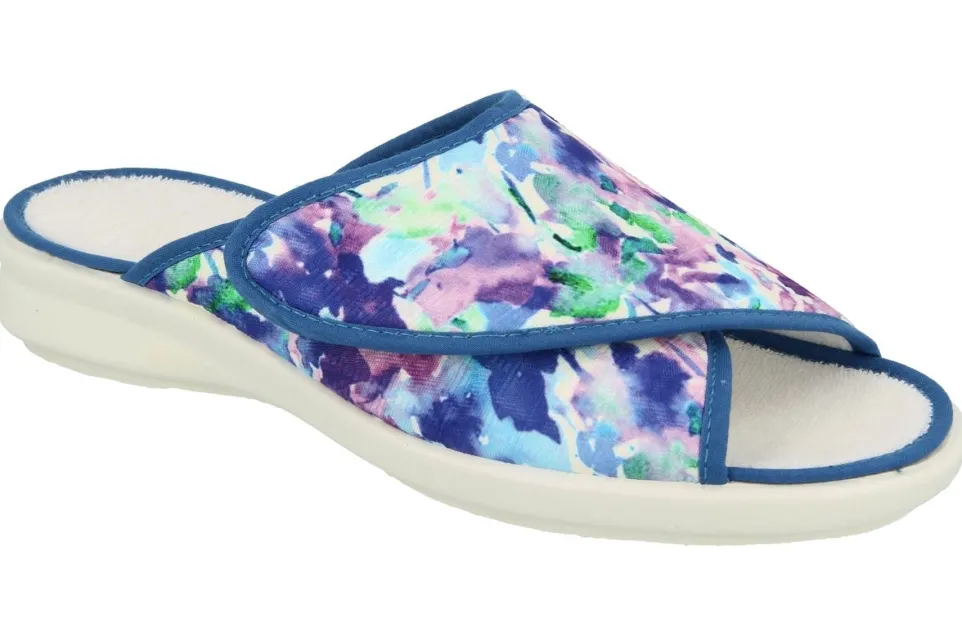 Womens Wide Fit DB Swallow Slippers