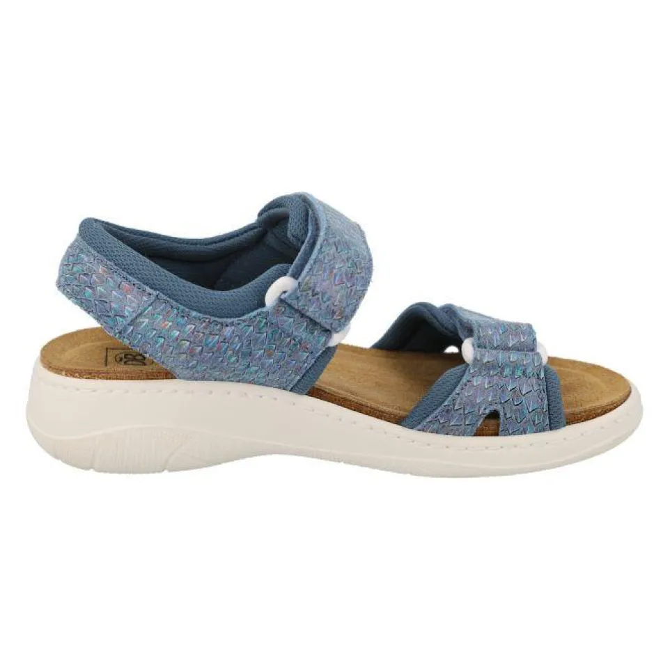 Women's Wide Fit DB Teal Sandals