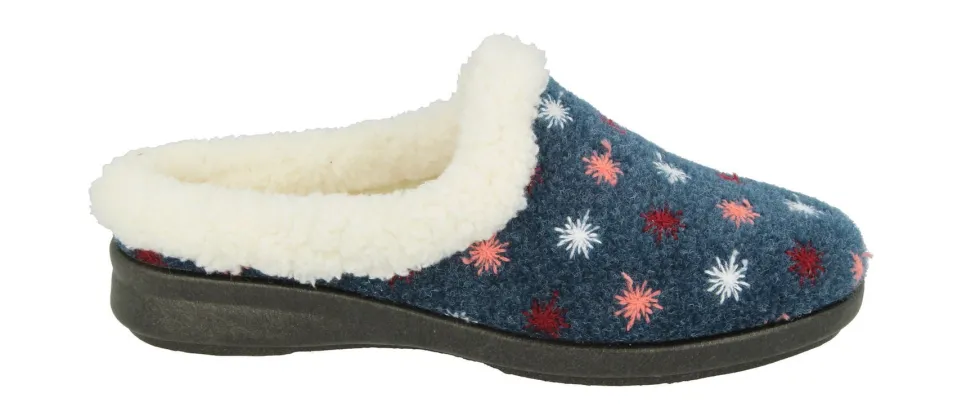 Womens Wide Fit DB Tracey Slippers