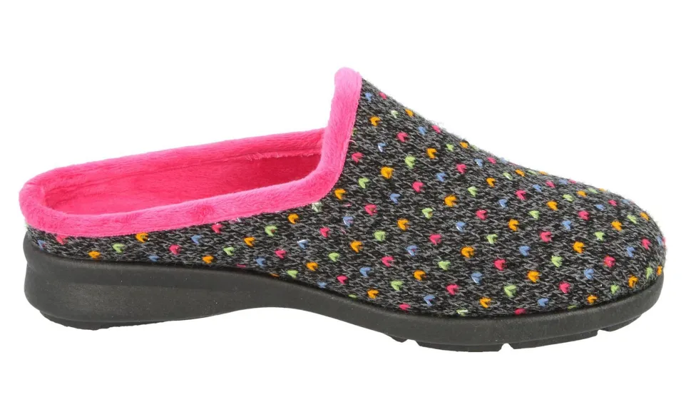 Womens Wide Fit DB Welney Mule Slippers