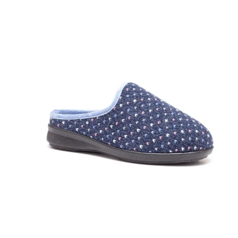 Womens Wide Fit DB Welney Mule Slippers