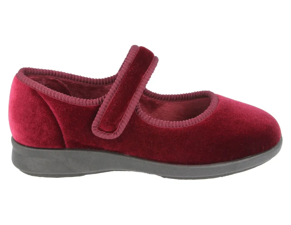 Womens Wide Fit DB Whitby Slippers