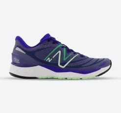 Women's Wide Fit New Balance MSOLVPW4 Running/Walking Trainers - Blue/Grey