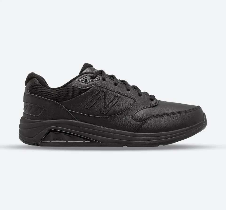 Womens Wide Fit New Balance MW928BK3 Black Walking Rollbar Stability Trainers