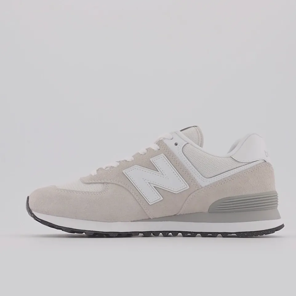 Women's Wide Fit New Balance ML574EVW Running Trainers - Exclusive - Nimbus Cloud/White ENCAP