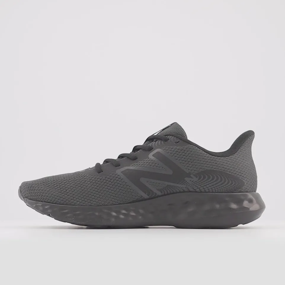 Women's Wide Fit New Balance M411LK3 Walking and Running Trainers - Black