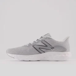 Women's Wide Fit New Balance M411LG3 Walking and Running Trainers - Grey/White