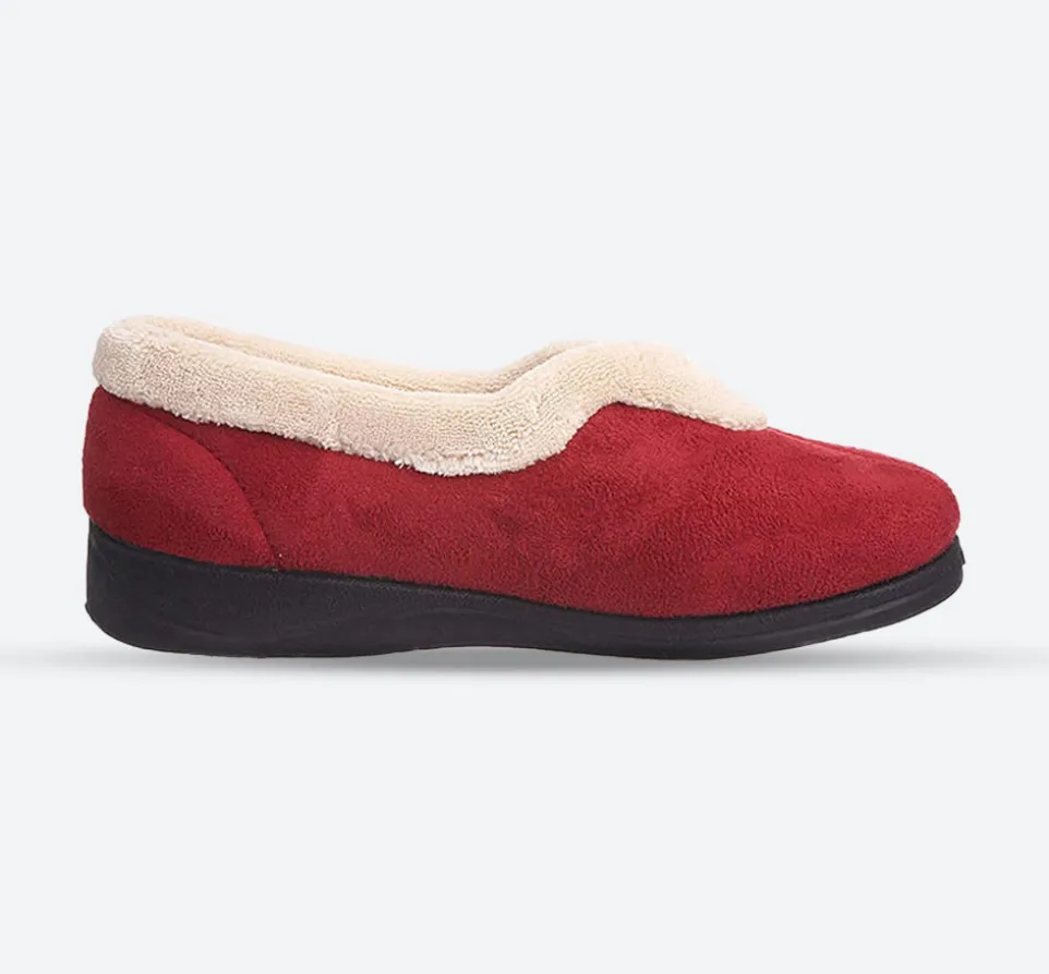 Womens Wide Fit Padders Carmen Slippers