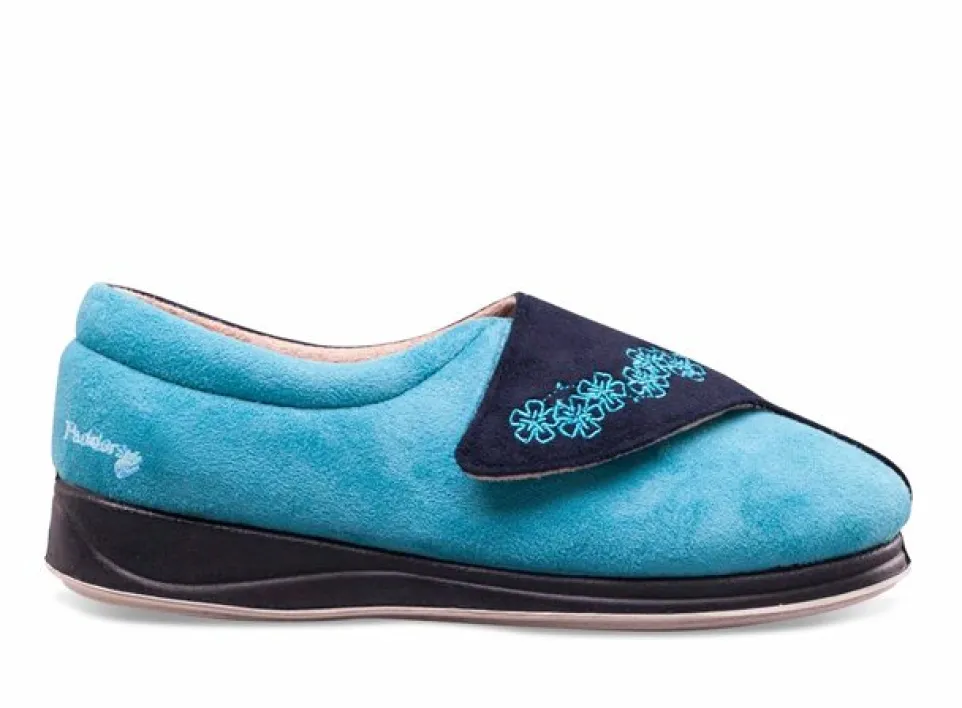 Womens Wide Fit Padders Hug Slippers