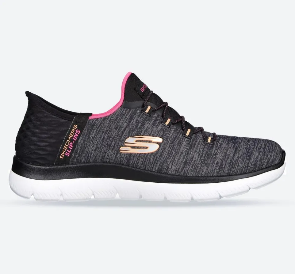 Women's Wide Fit Skechers 149937W Summits Dazzling Haze Vegan Trainers