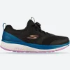 Women's Wide Fit Skechers 128276 Go Run Consistent Vivid Trainers - Black