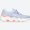 Women's Wide Fit Skechers 124905 Go Walk Massage Fit Upsur Trainers