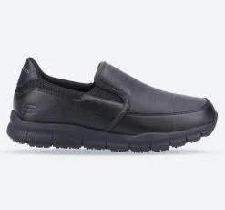 Women's Wide Fit Skechers 77236EC Nampa Annod Occupational Trainers
