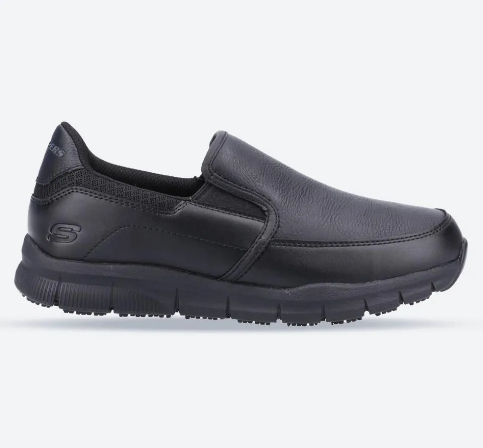 Women's Wide Fit Skechers 77236EC Nampa Annod Occupational Trainers
