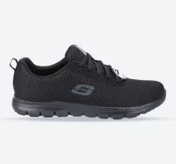 Women's Wide Fit Skechers 77210EC Genter Bronaugh SR Occupational Trainers