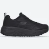 Women's Wide Fit Skechers 108016EC Max Cushioning Elite Sr Trainers -Black