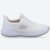 Women's Wide Fit Skechers 77222EC Squad SR Occupational Trainers