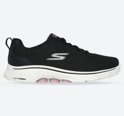 Women's Wide Fit Skechers 125207 Go Walk 7 Clear Path Trainers