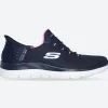 Women's Wide Fit Skechers 150123 Slip-ins  Summits Diamond Dream Trainers