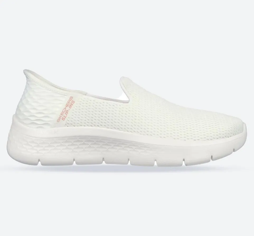 Women's Wide Fit Skechers 124963 Slip-ins Go Walk Flex Relish Trainers