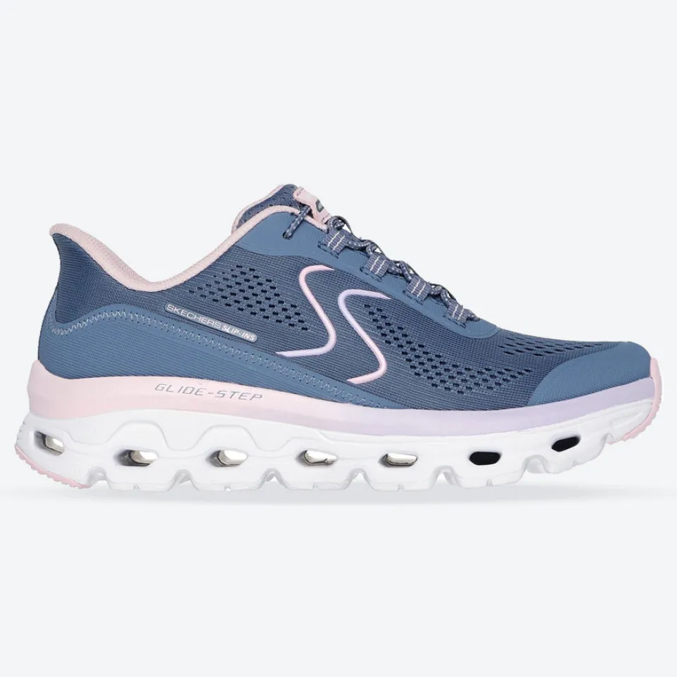 Women's Wide Fit Skechers 180272 Slip-ins Glide Step Sole Trainers
